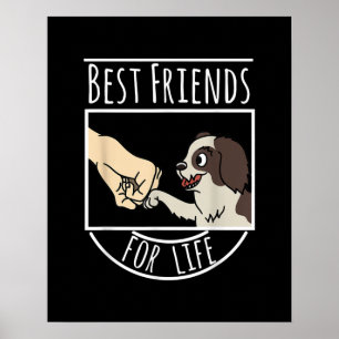 Poster Shih Tzu Melhores Amigos Vida Engraçado Cão