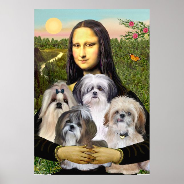 Póster Shih Tzus 4 - MONA (Frente)