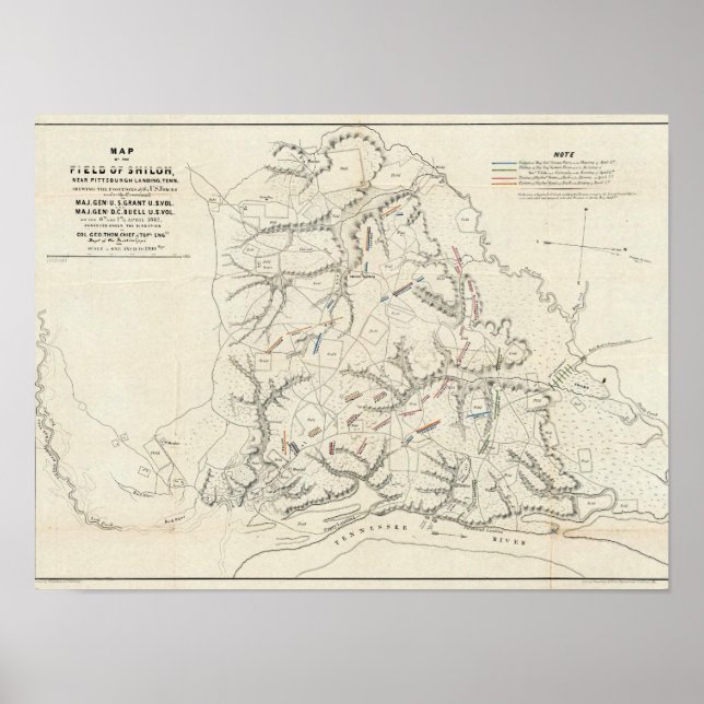 Poster Shiloh, Tennesse (Frente)