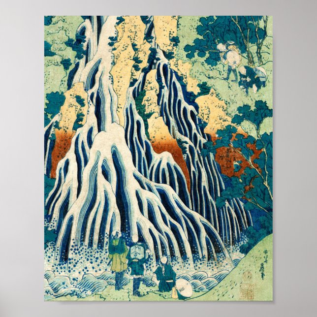 Poster Shimotsuke Kurokami-Yama Kirifuri no Taki Japonês (Frente)