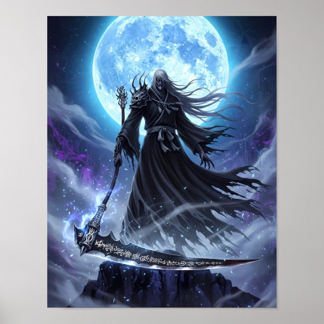 Poster Shinigami Sumi-e Art (Frente)