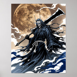 Poster Shinigami Sumi-e Art