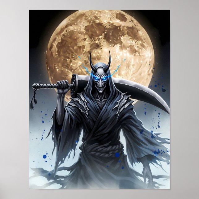 Poster Shinigami Sumi-e Art (Frente)