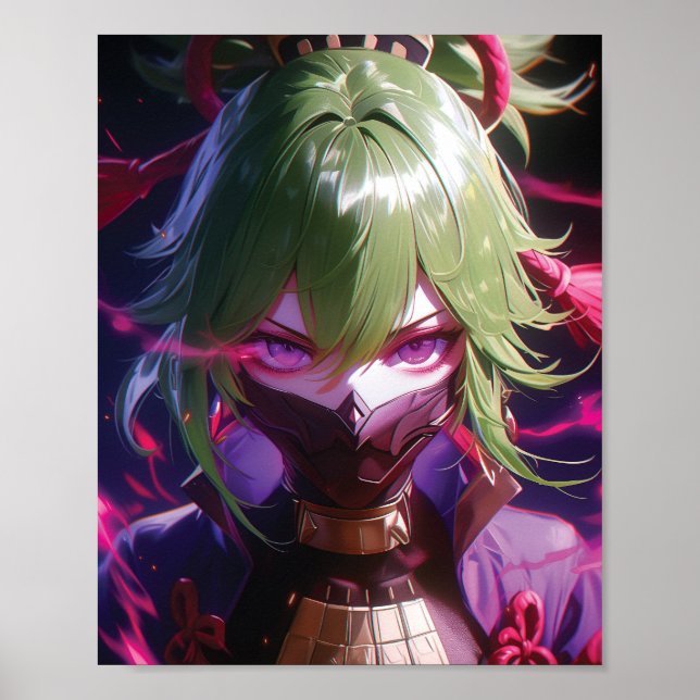 Poster Shinobu - Impacto do Genshin | Pôster (Frente)