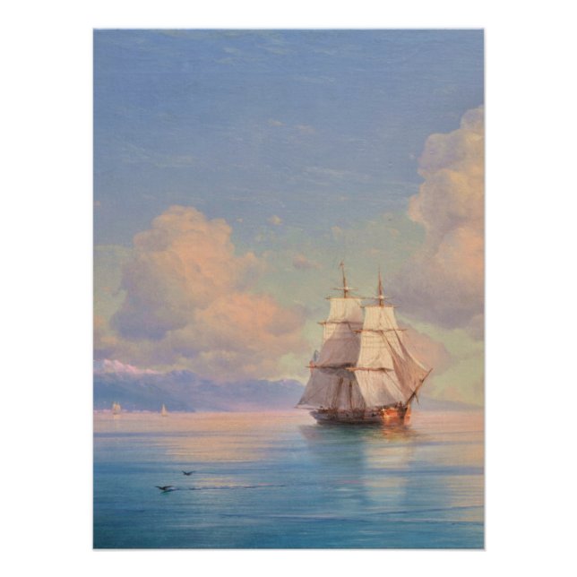 Póster Ship off the coast - Ivan Aivazovsky (Frente)