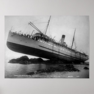 Poster Shipwreck - princesa dos SS maio-agosto de 5, 1910