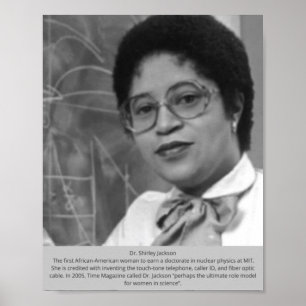 Poster Shirley Jackson - Inventor Africano Americano
