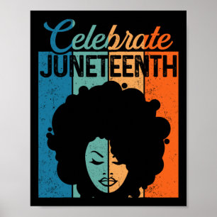 Poster Shirt Afro Black Women 1865 Independência Dia 1