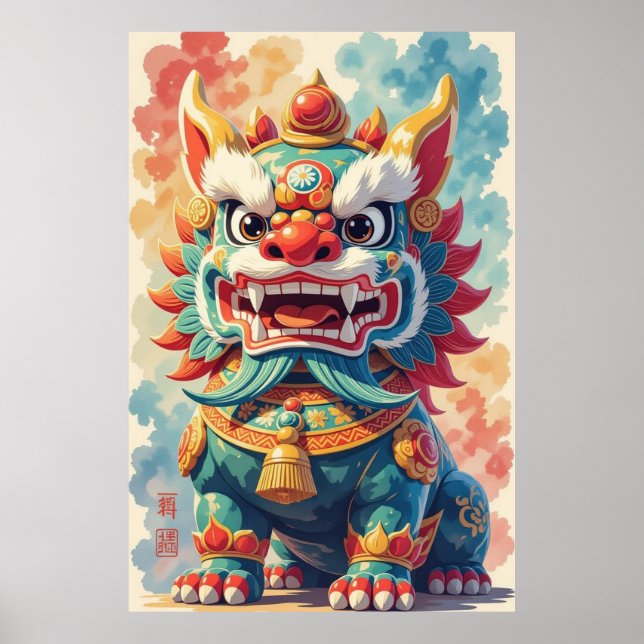 Poster Shisa Mitológico (Frente)