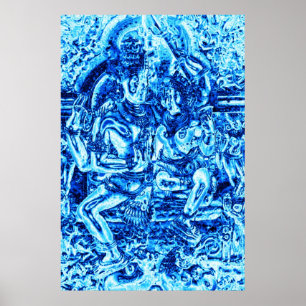 Póster Shiva e Shakti Embrace
