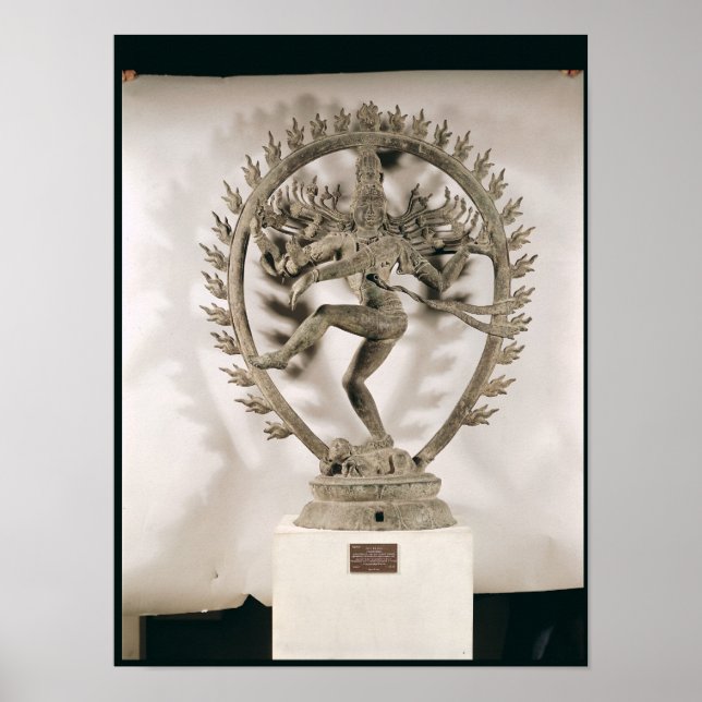 Póster Shiva Nataraja, dravidiano (Frente)