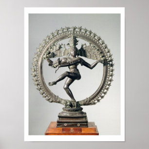 Póster Shiva Nataraja, Tamil Nadu, Chola atrasado