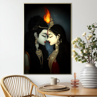 Poster Shiva Shakti: Deusa Hindu Divina União