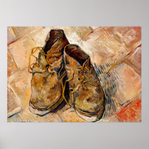 Poster Shoes by Van Gogh Painting Art