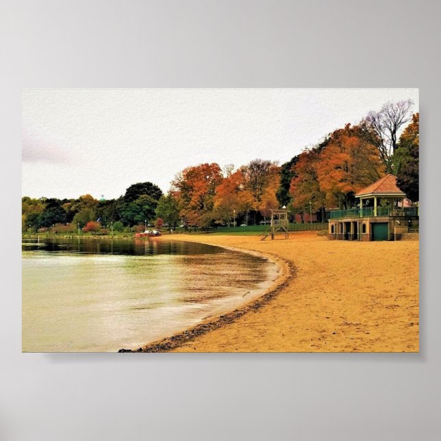 Poster Shorefront do Lago Genebra, Wisconsin (Frente)