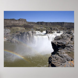 Póster Shoshone Falls no rio Cobra em Twin Falls,