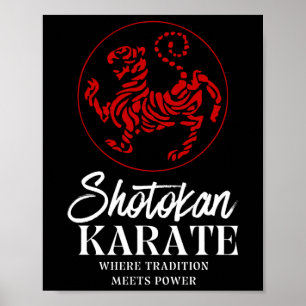 Poster Shotokan Karate Onde A Tradição Conhece O Poder