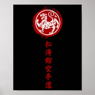 Poster Shotokan Karate tradicional japonês