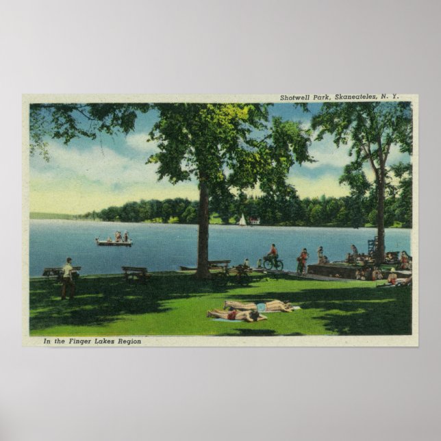 Póster Shotwell Park em um Dia Sunny (Frente)