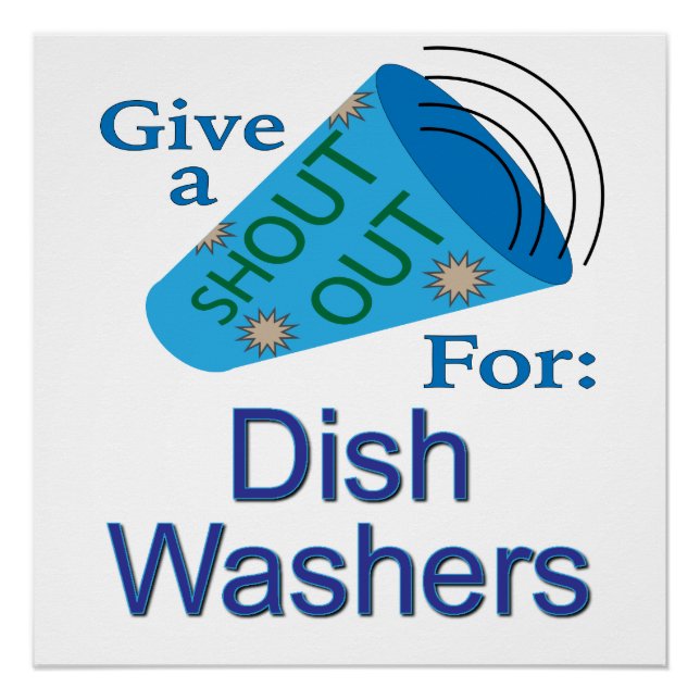 Póster Shout for Dish Washington (Frente)