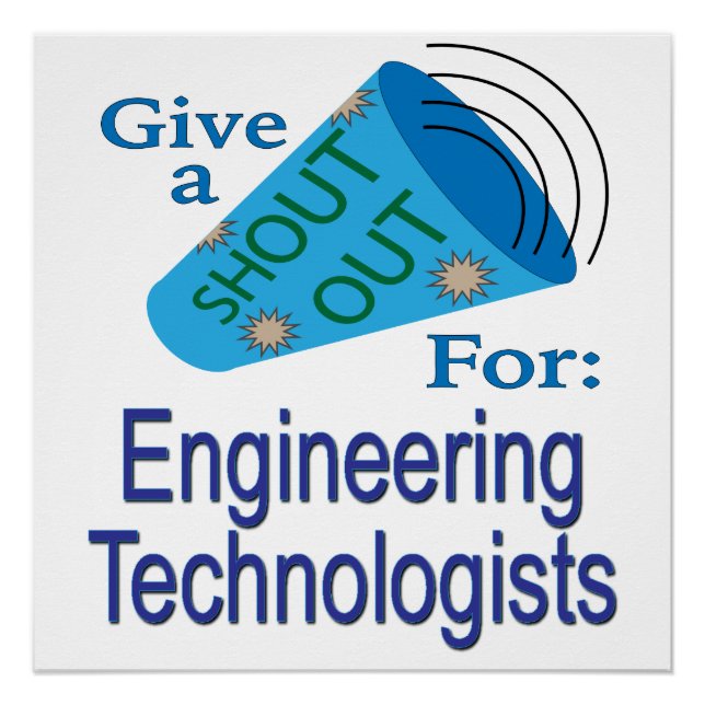 Póster Shout for Engineering Technologists (Frente)