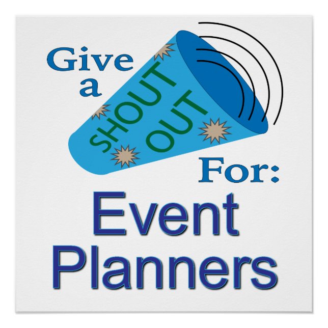 Póster Shout for Event Planners (Frente)