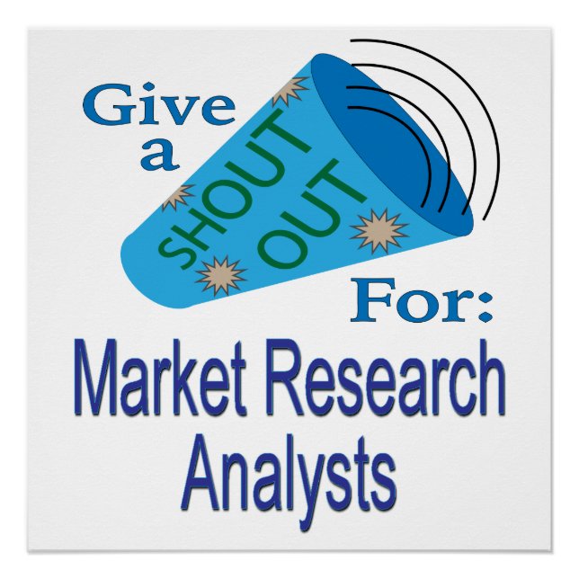 Póster Shout for Market Research Analysts (Frente)