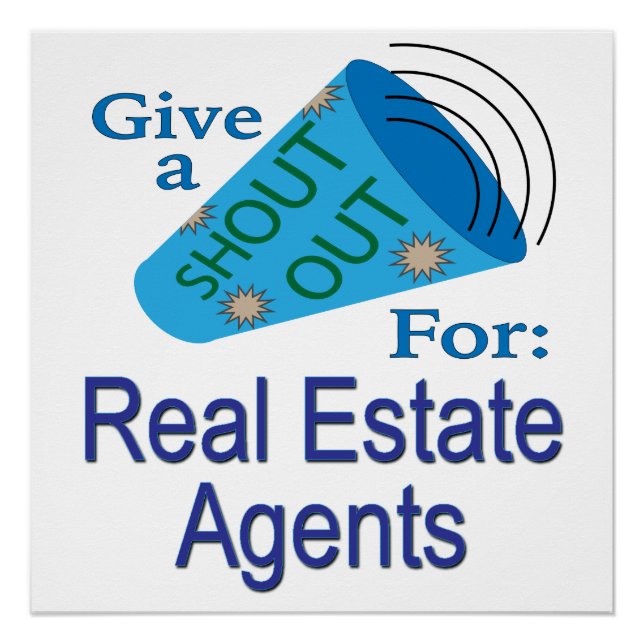Póster Shout for Real Estate Agents (Frente)