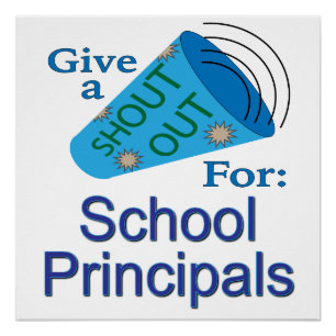 Póster Shout for School Principals