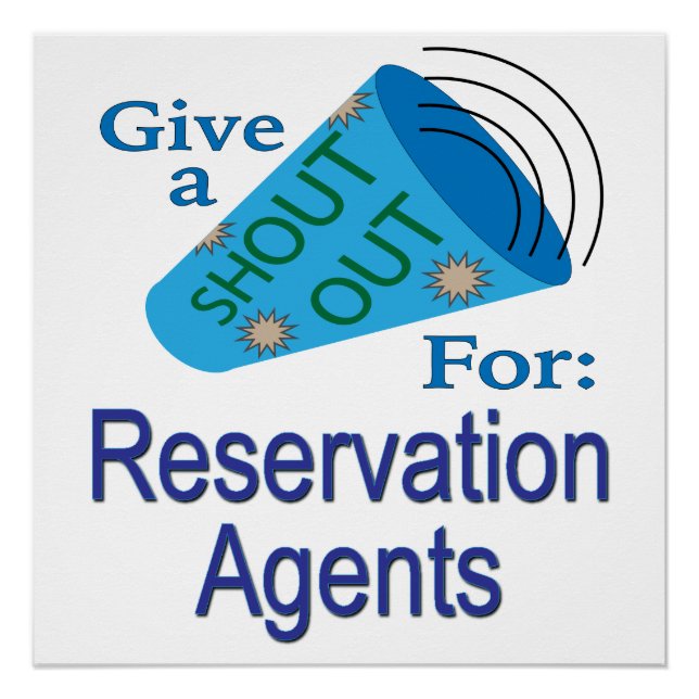 Póster Shout Out para agentes de reserva (Frente)