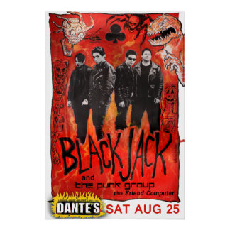 Póster Show da reunião de Blackjack na poster de Dante