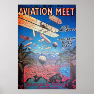 Poster Show de aviação em Los Angeles