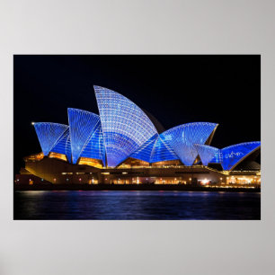 Póster Show de luzes vívido da casa de ópera de Sydney