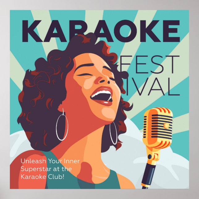 Poster show do Karaoke (Frente)