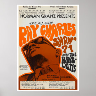 Poster Show do Ray Charles Vintage