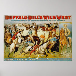 Poster Show Wild West de Buffalo Bill