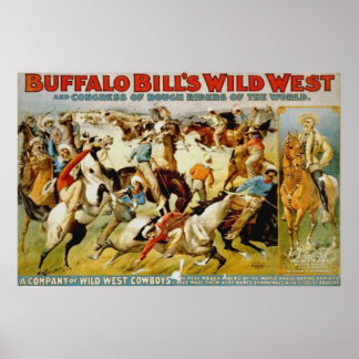 Poster Show Wild West de Buffalo Bill