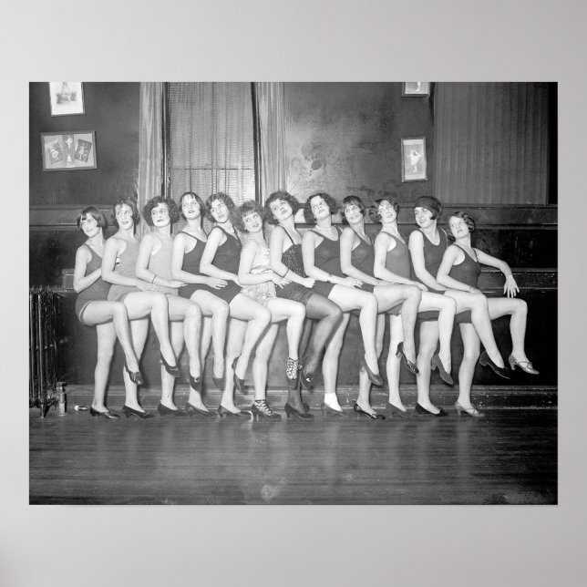 Póster Showgirls, 1925. Foto Antiga (Frente)