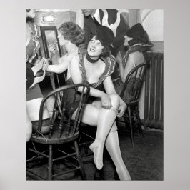 Póster Showgirls Backstage, 1926. Foto Antiga