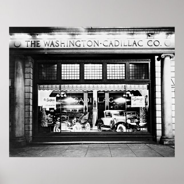 Poster Showroom da Companhia de Cadillacs de Washington e (Frente)