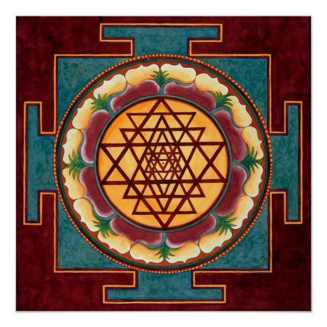 Póster Shri Yantra (Frente)