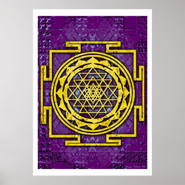 Póster Shri Yantra (Frente)