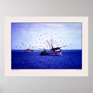 Poster Shrimp Boats Golfo do Texas