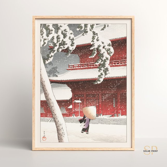 Poster Shrine Zojo Kawase Hasui em Shiba (Criador carregado)
