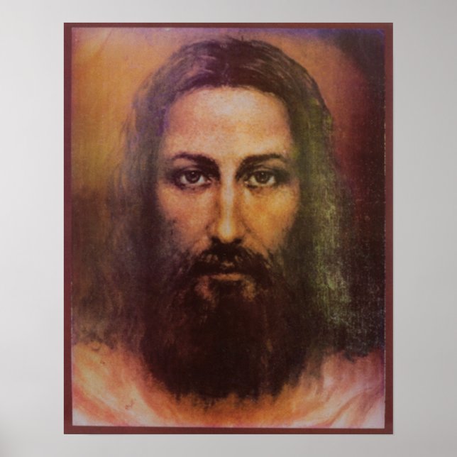 Poster Shroud of Turin Jesus Christ face, Holy Face (Frente)
