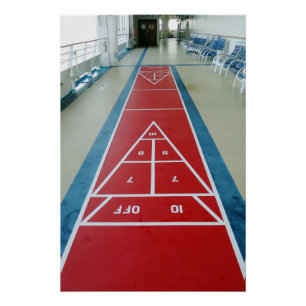 Póster Shuffleboard a bordo