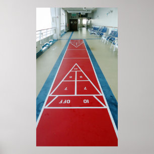 Póster Shuffleboard a bordo