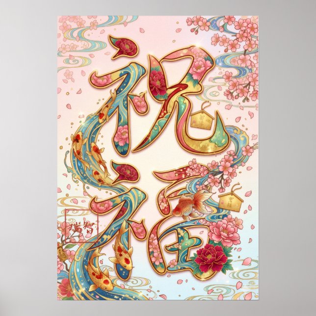 Poster Shukufuku: Blessing & Prosperity Art260050250 (Frente)