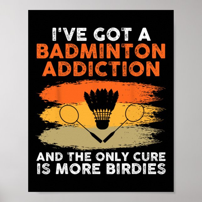 Poster Shuttle Badminton Player 7 (Frente)