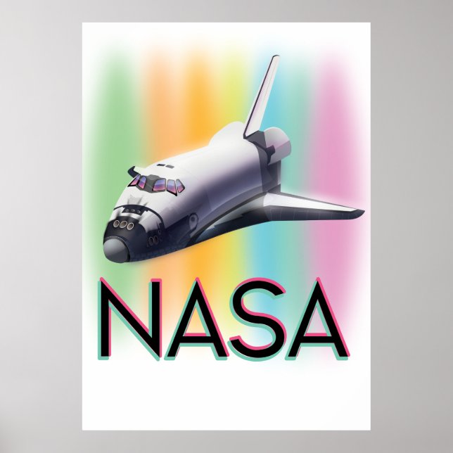 Poster Shuttle Espacial da NASA (Frente)